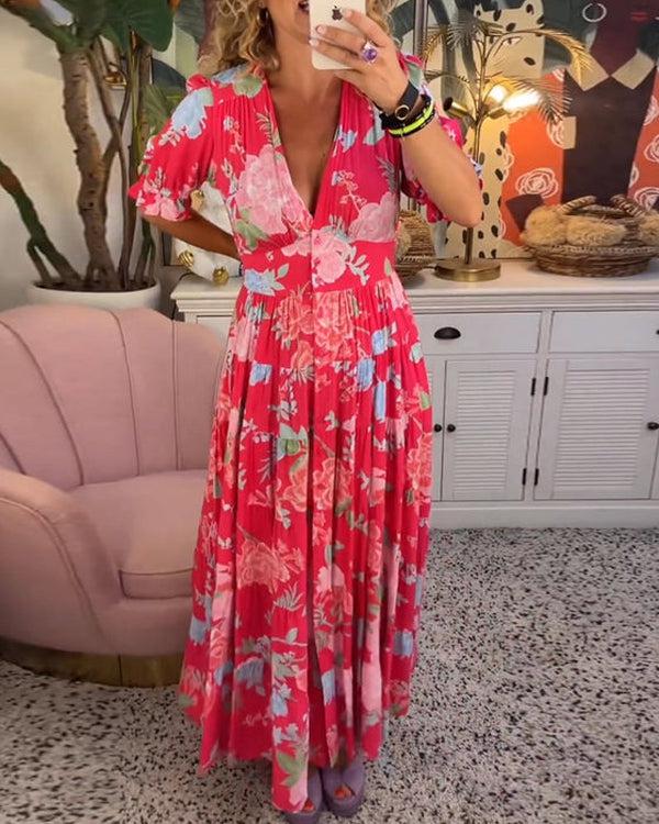 Colorful Garden Party Dress