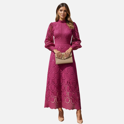 Women Elegant Midi Dress Breathable