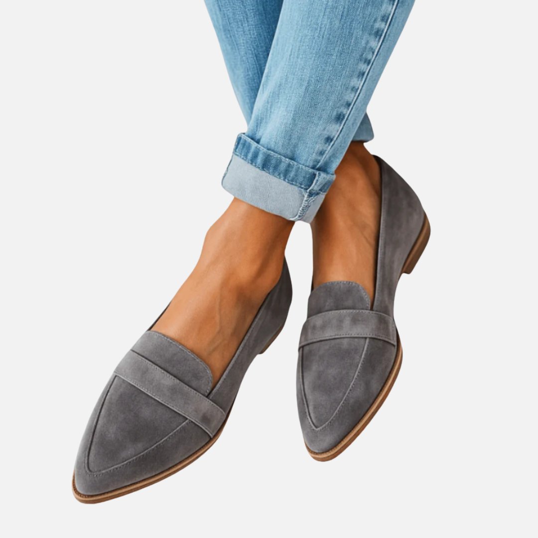 Women's Pointed Toe Suede Loafers