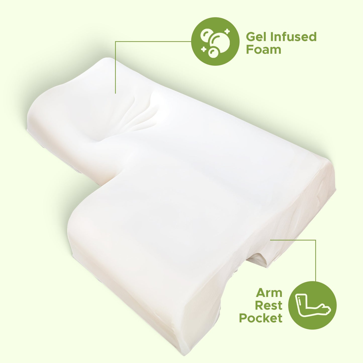 Contour Pillow for Sleeping - Soft Support Pillow