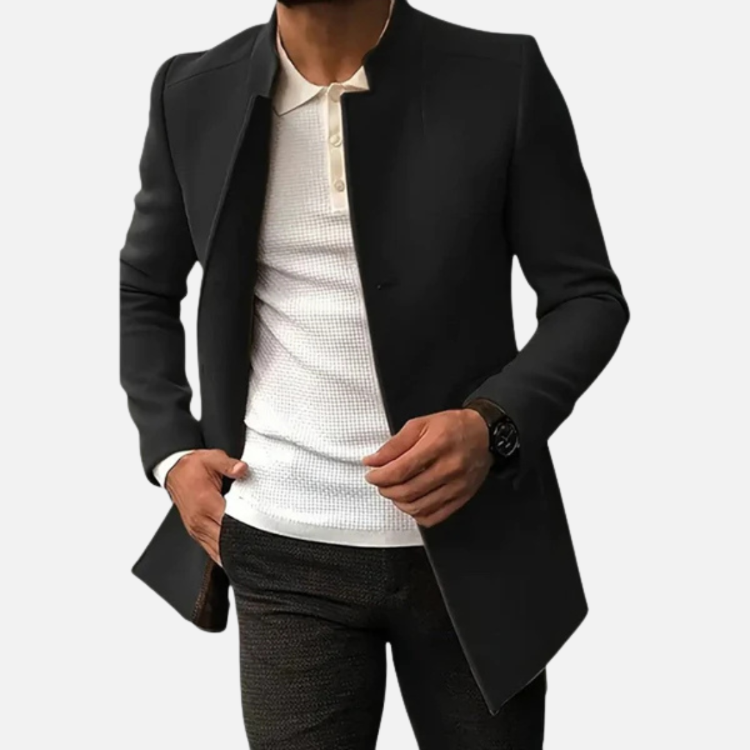 Men’s Smart Coat Casual Button Front