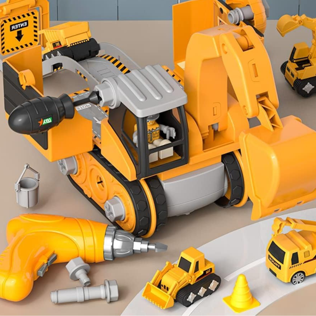 Big Builder - Kids Construction Vehicle Play Set