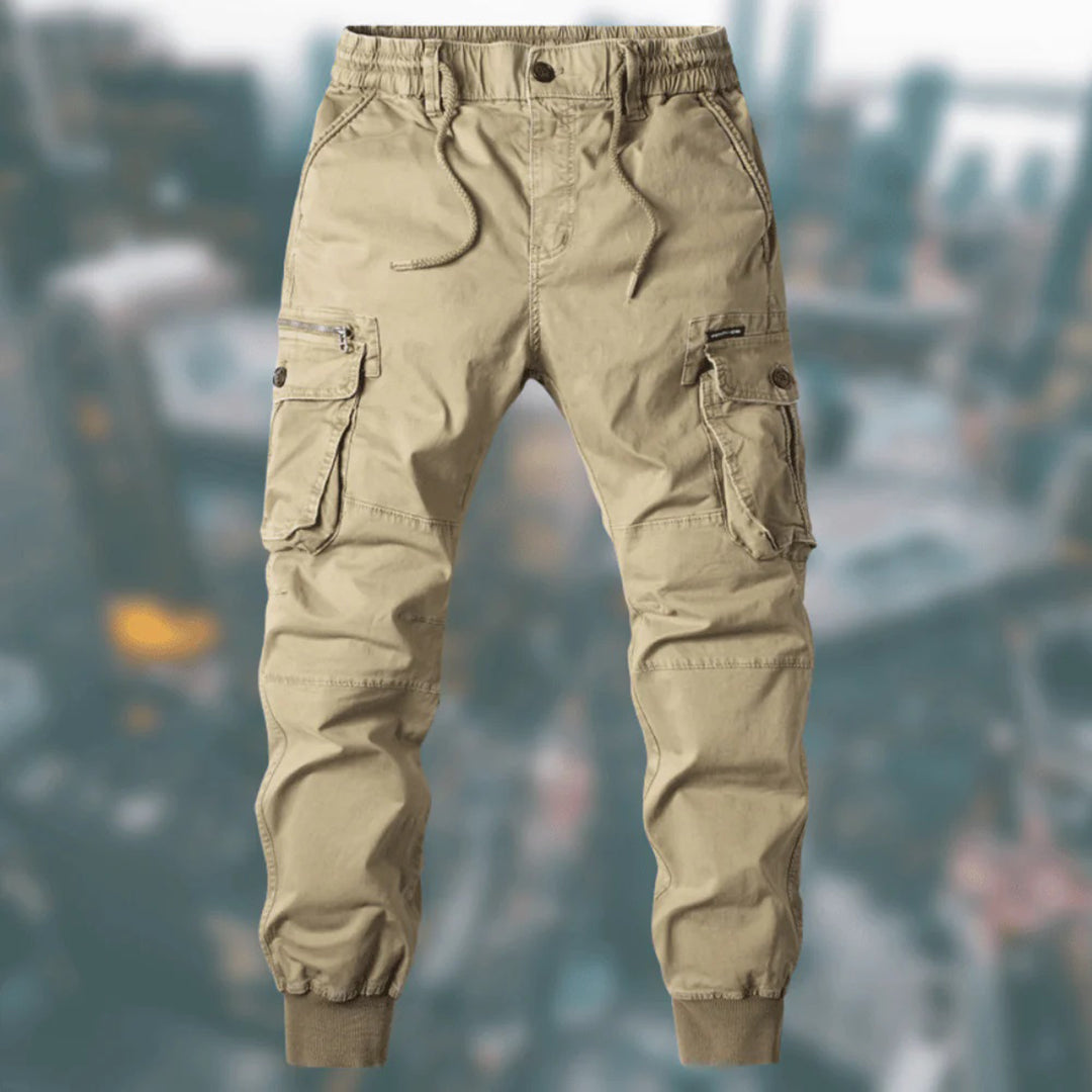 Relaxed Fit Cargo Running Pants for Men