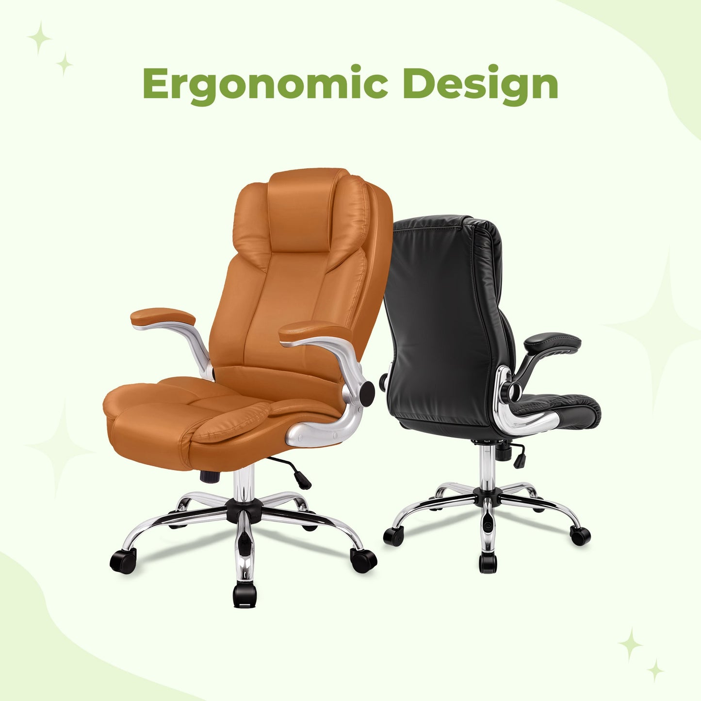 Adjustable Executive Leather Desk Chair