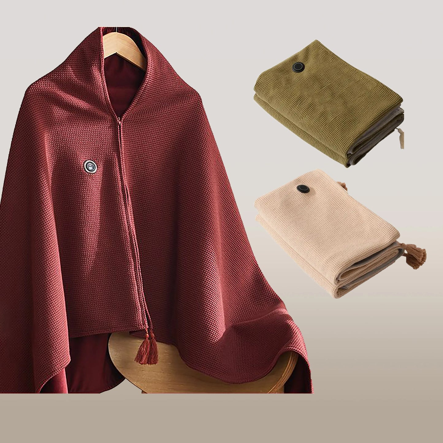 Soft Warm Electric Blanket – Compact USB Travel Wrap