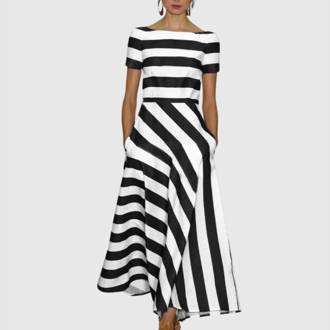 Casual Striped Sundress for Women