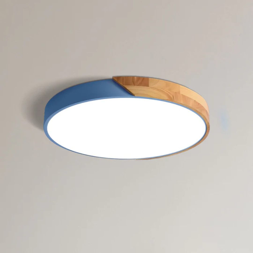 Rustic Wood LED Ceiling Lamp For Home