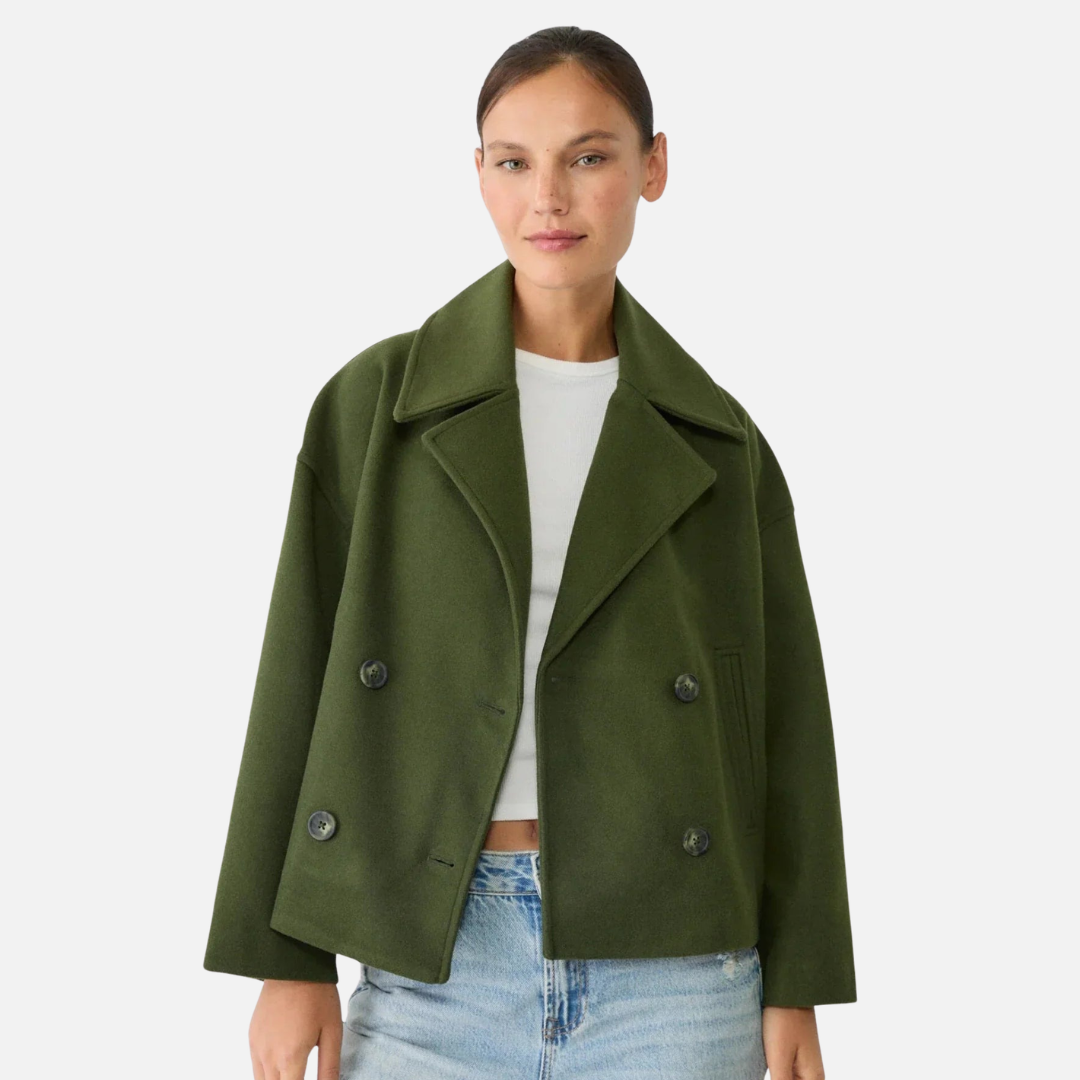 Women's Elegant Short Double-Breasted Jacket