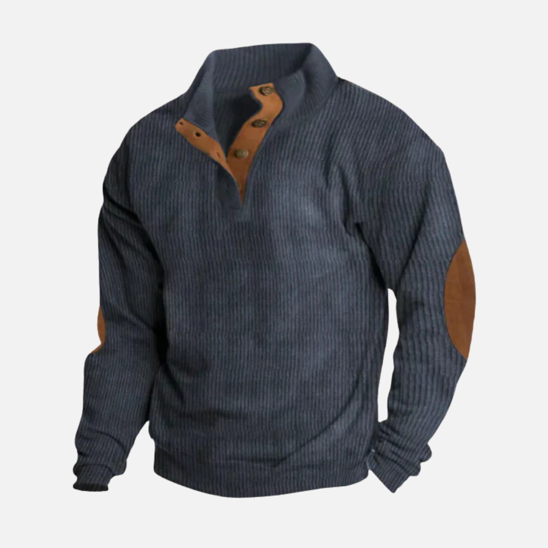 Angus | Men's Ribbed Button Sweater