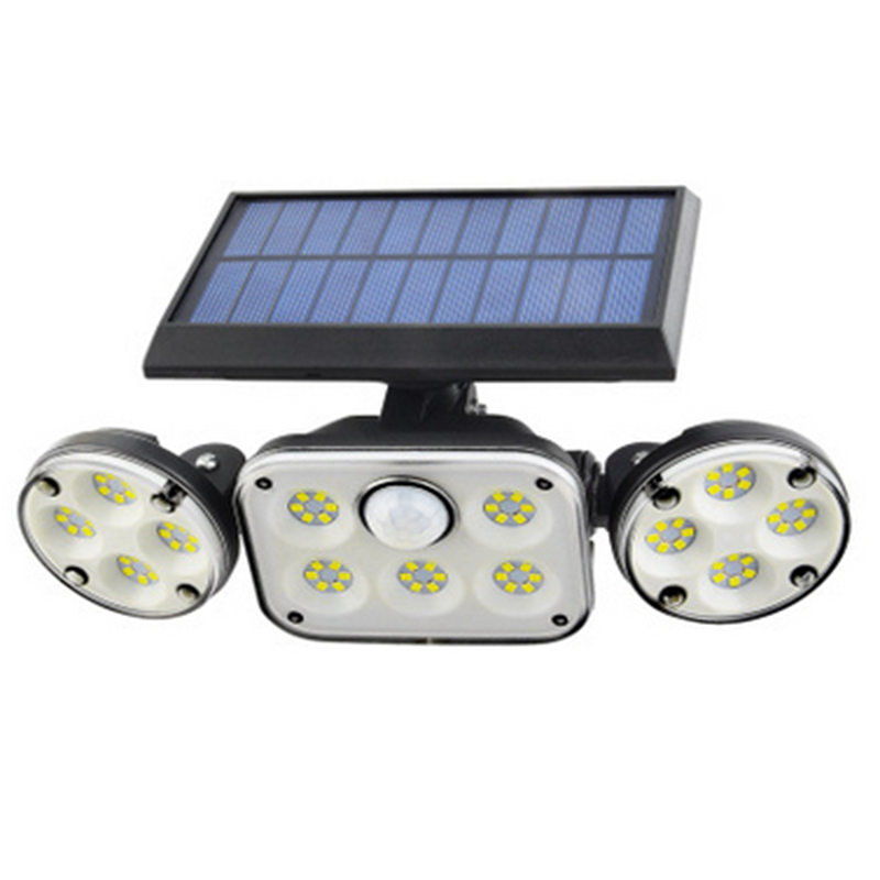 Bright Outdoor Motion Security Light with 3 Heads