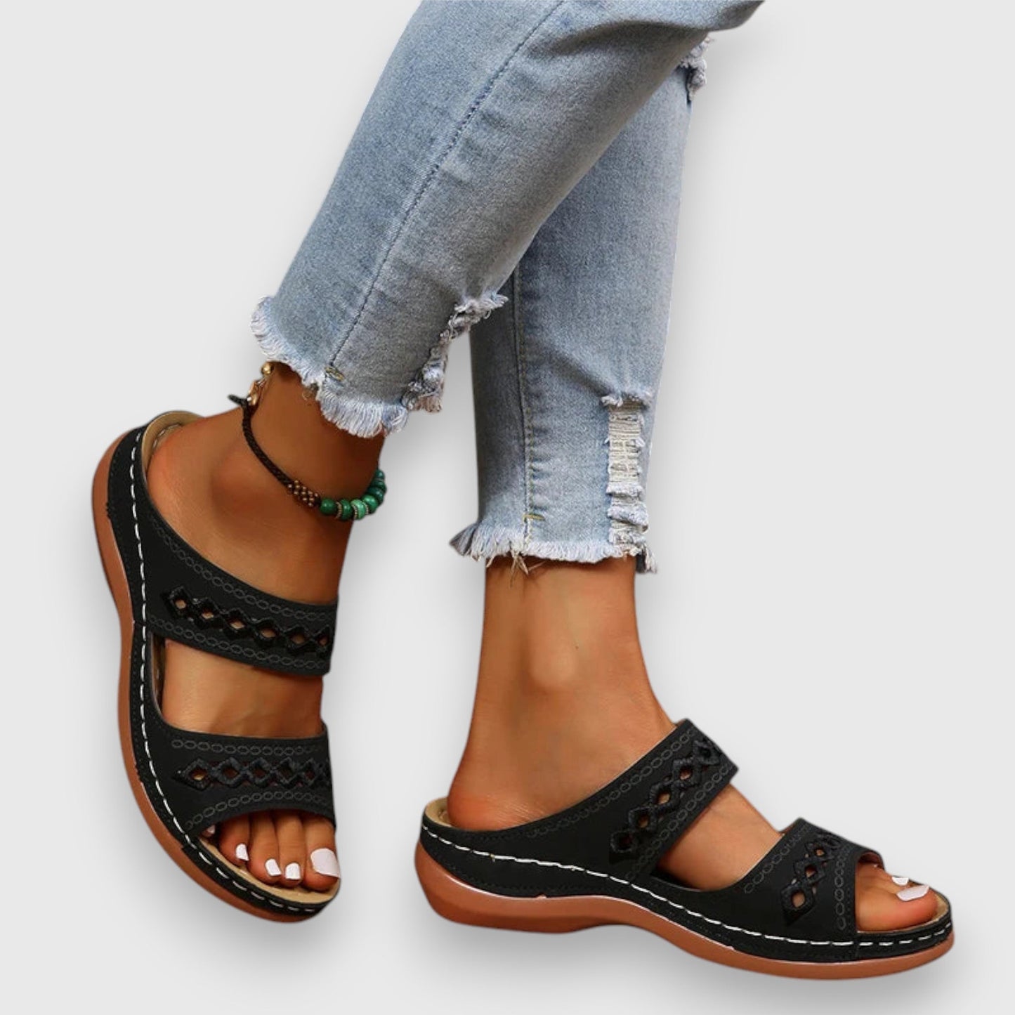 Comfortable Two Strap Sandals