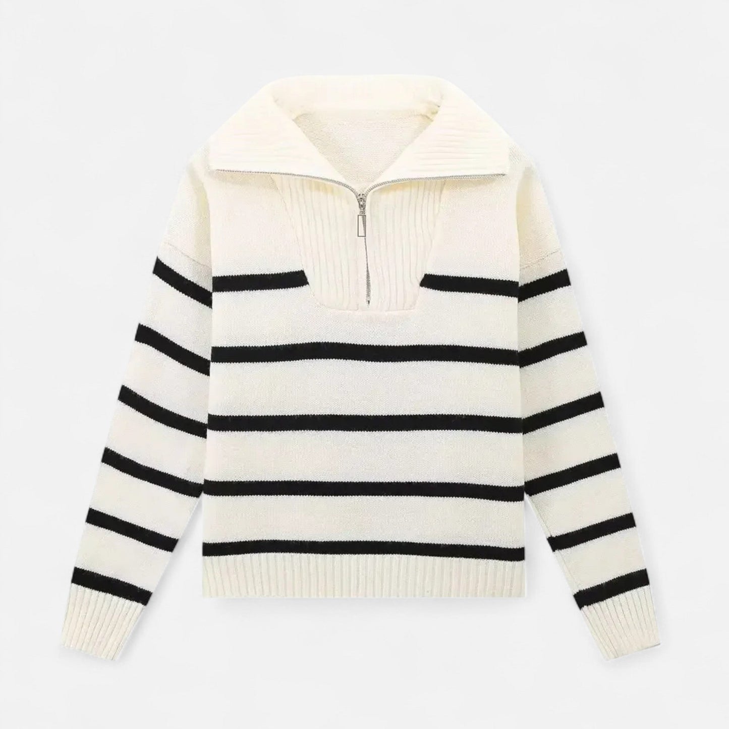 Ladies Classic Breton Style Sweater - Luxivelle