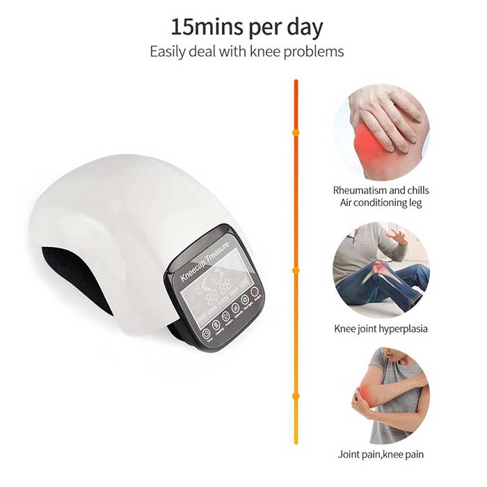 Therapeutic Knee Massager with Heat and Pressure Relief