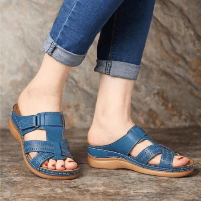 Comfortable Flat Wedge Sandals for Ladies
