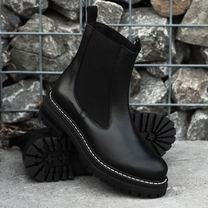 Ladies Low Heel Ankle Boots