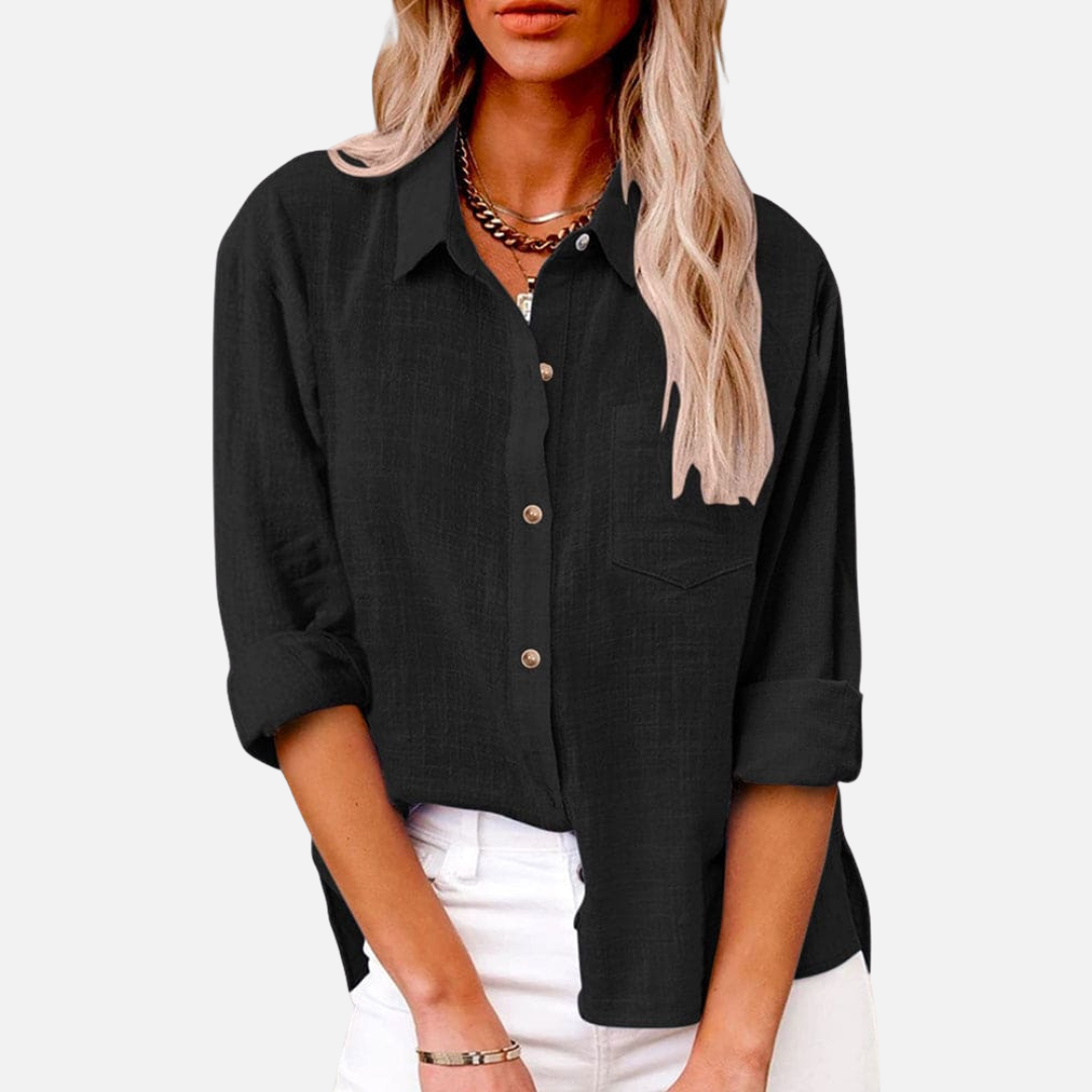 Margot | Women's Button-Down Linen Shirt