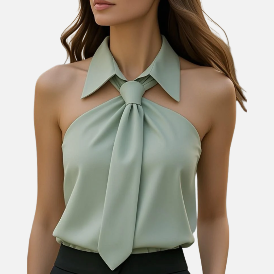 Women’s Chiq Tie-Neck Shirt