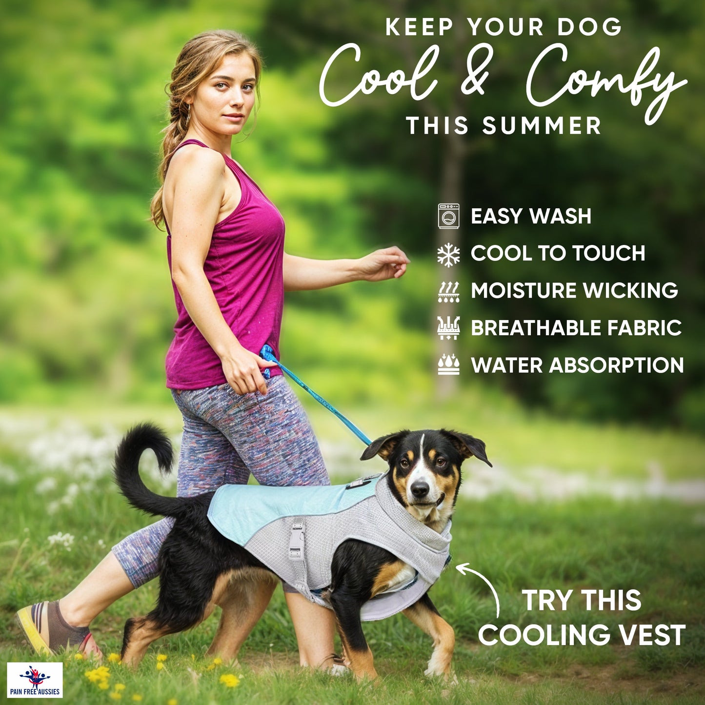 Cooling Breathable Dog Vest for Summer