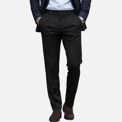 Men’s Slim Fit Dress Pants - Classic Tailored Formal Trousers