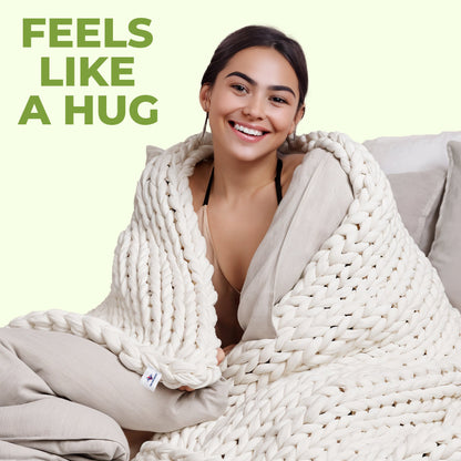Plush Knit Throw Blanket - Warm & Fuzzy Home Blanket