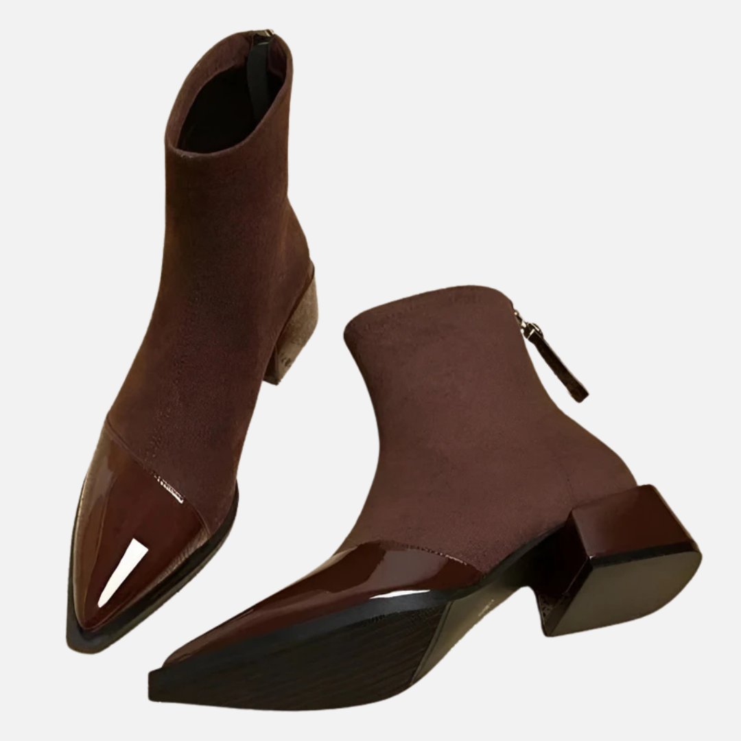 Annabel | Women's Elegant Block Heel Ankle Boots