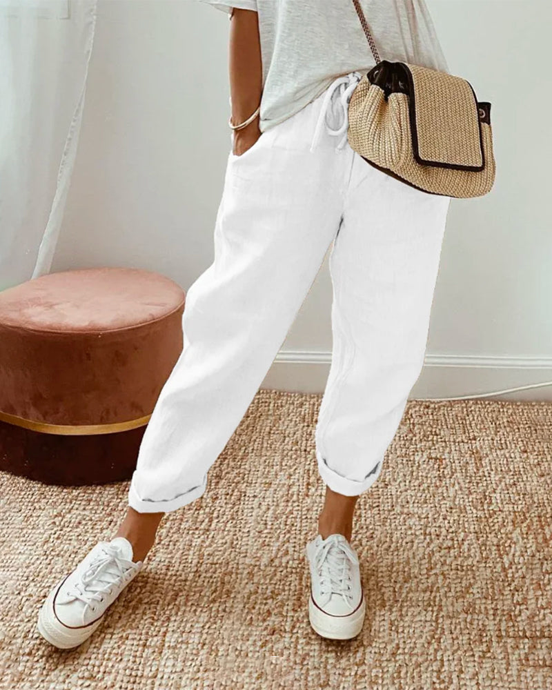 Relaxed Fit Classic Waist Trousers