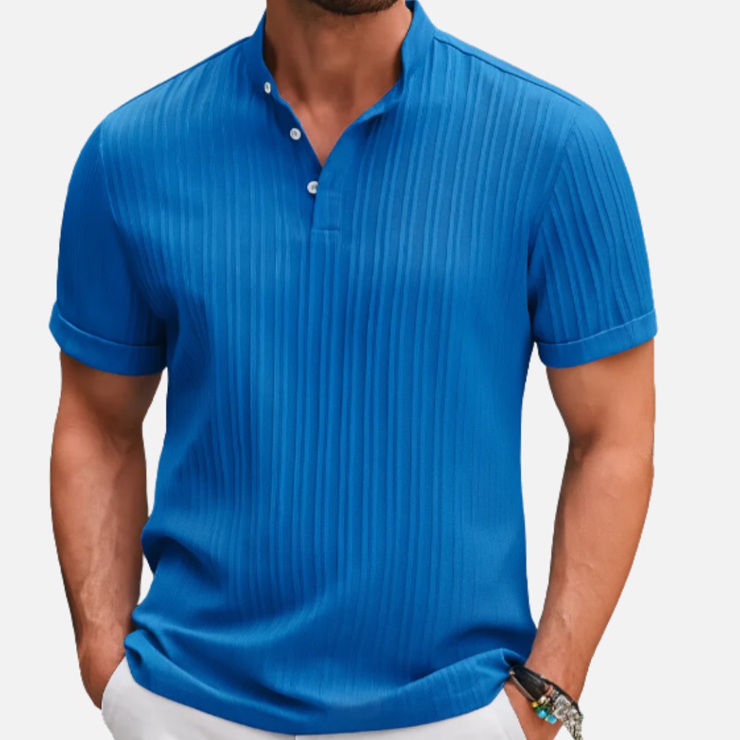 Archer | Men's Short Sleeve Ribbed Polo Shirt
