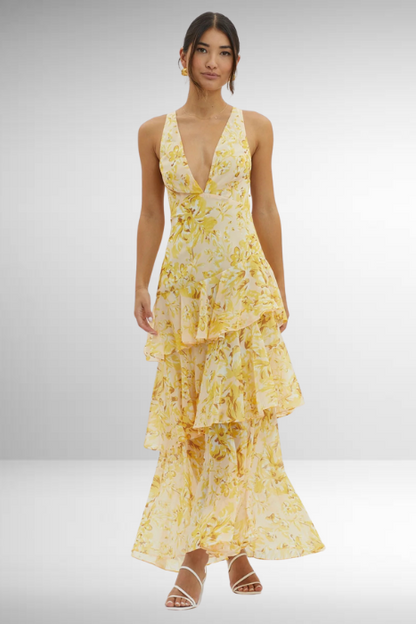 Layered Long Dress for Ladies