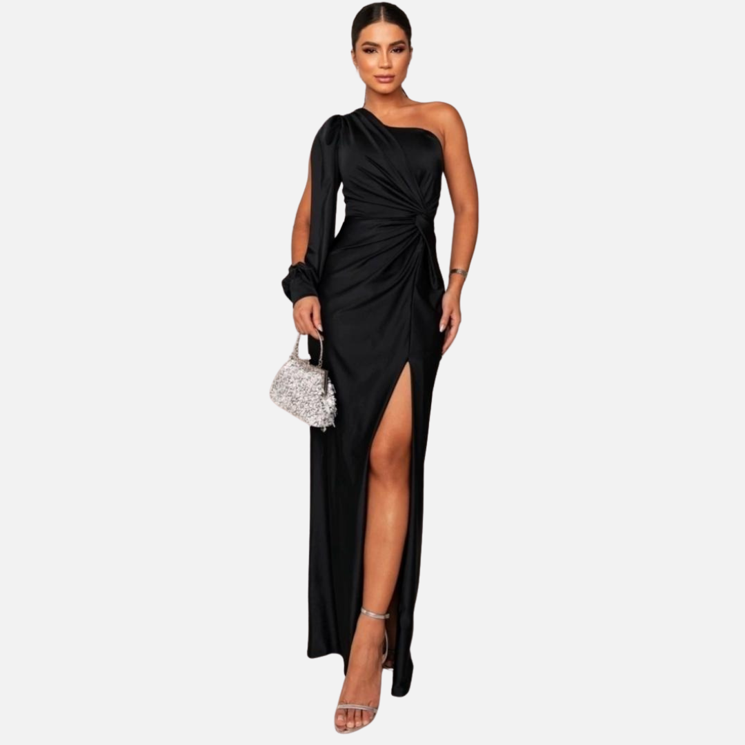 Women’s Sequin Satin Evening Dres