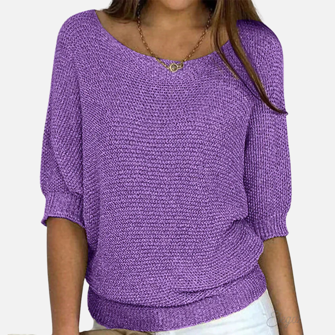 Lily | Women's Oversized V-Neck Knit Sweater