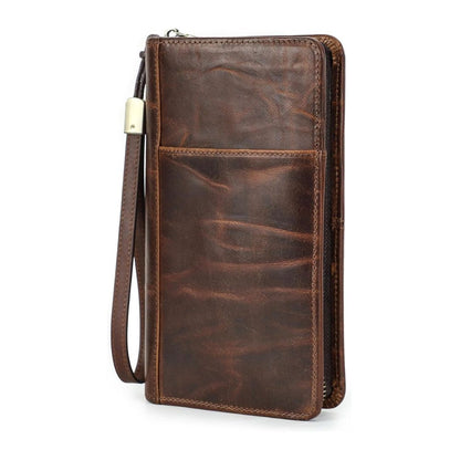 Premium Leather Passport Wallet with RFID Protection - Luxivelle