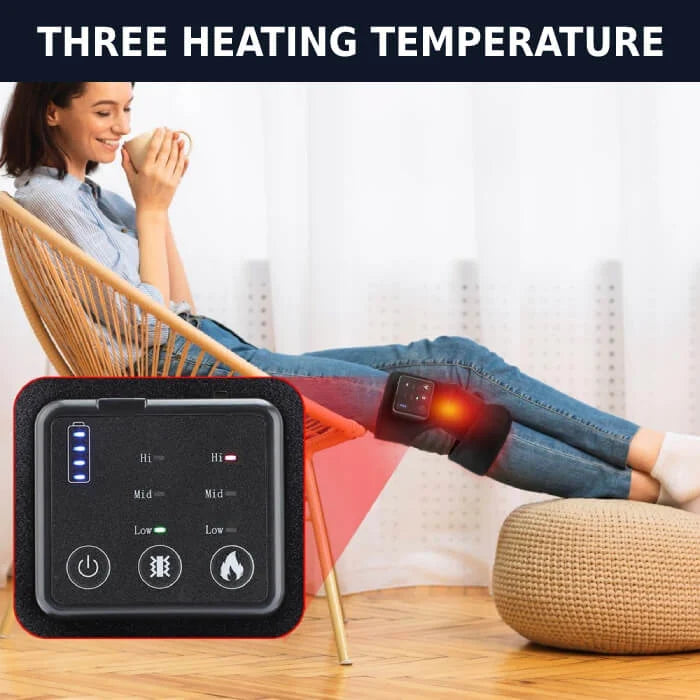 Heated Knee Wrap Massager with Vibration Therapy