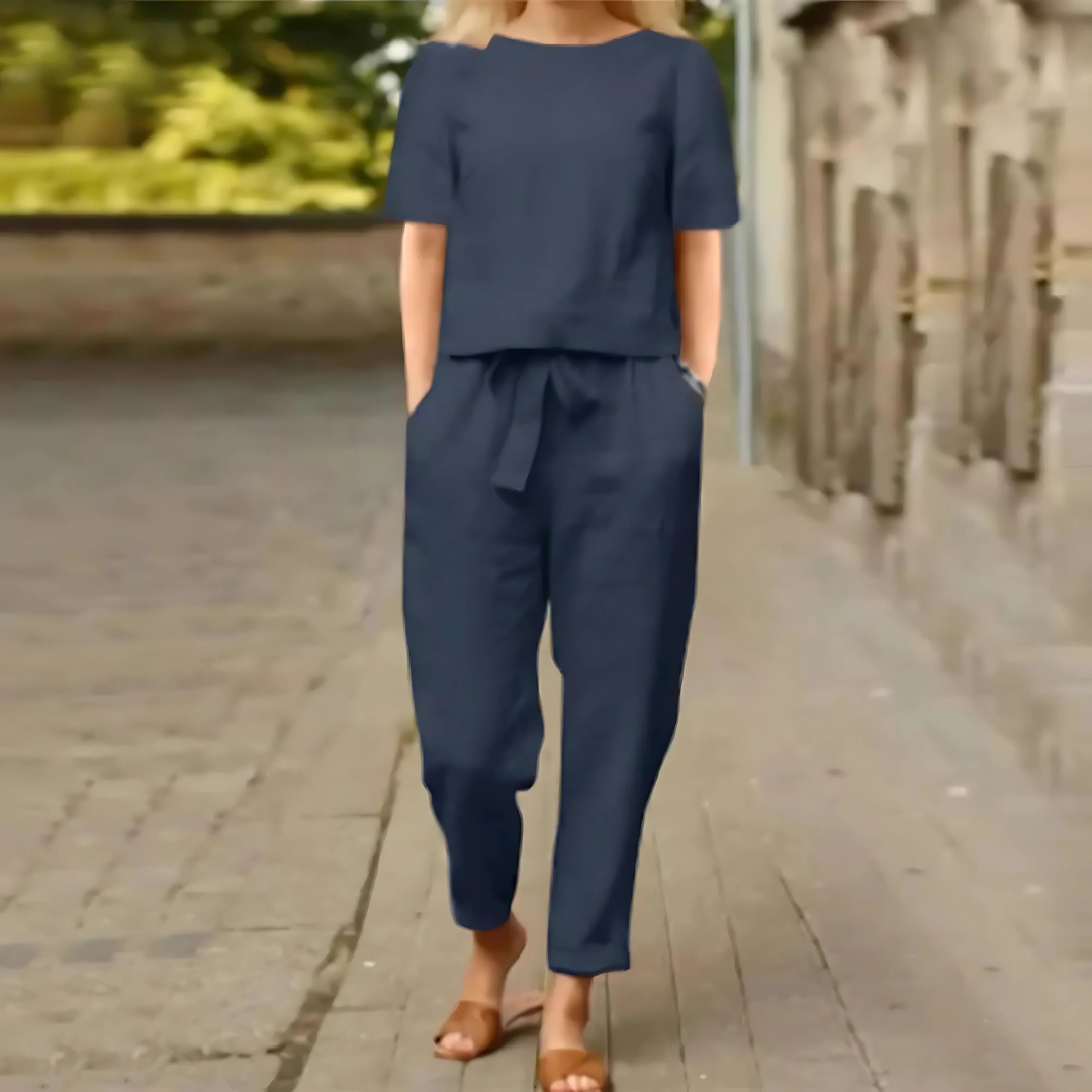 Lightweight Breathable Short Sleeve Summer Outfit Set