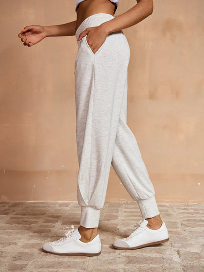 Comfortable Elastic Waist Floral Bloomer Pants - Luxivelle