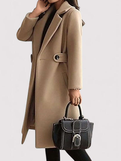 Warm Fleece Parka with Adjustable Waist Belt