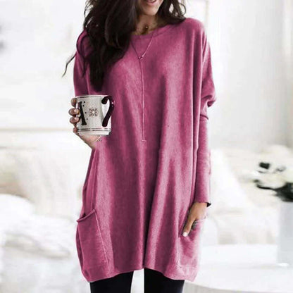 Large Soft Women's Crew Neck Sweater