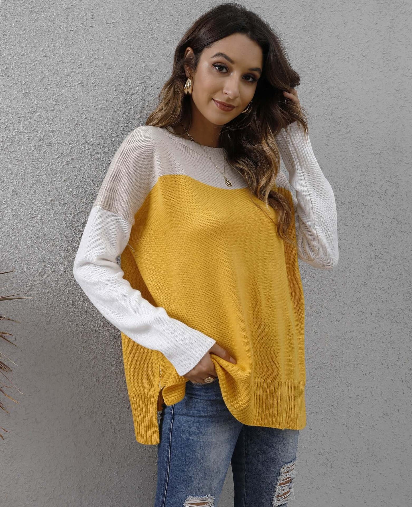 Soft Crew Neck Oversized Sweater