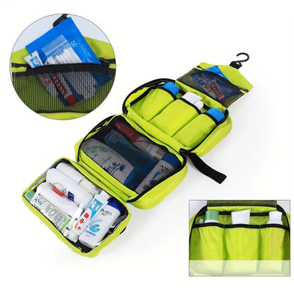 Portable Travel Toiletry Bag – Space Saving Bathroom Organizer