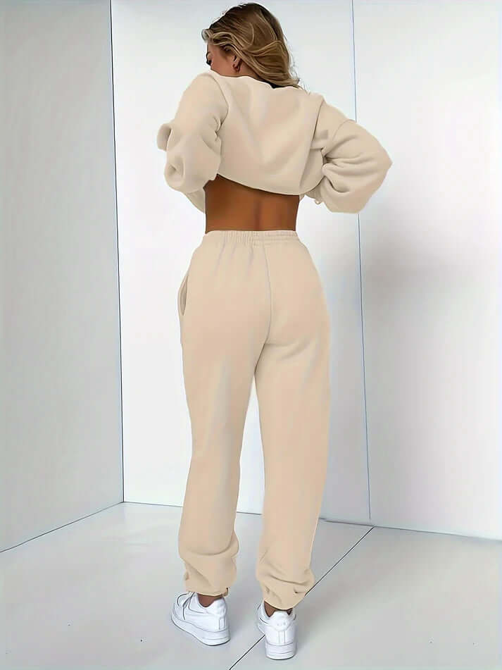 Love Pattern Sweat Suit Set