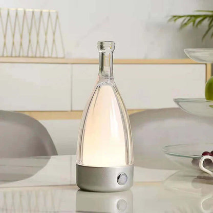 Battery Powered Wine Bottle Table Lamp