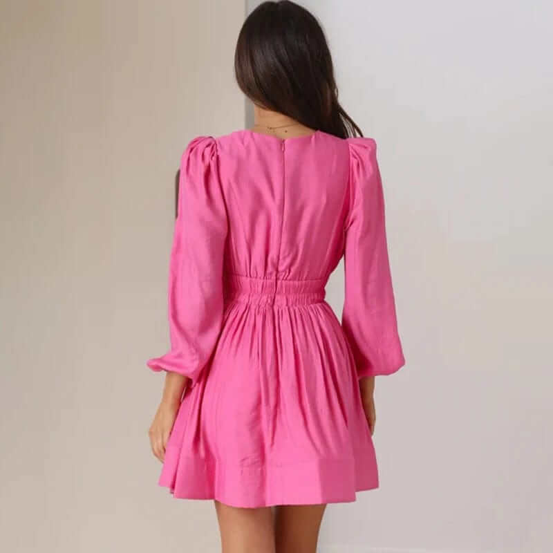 Chic Ruffled Mini Party Dress