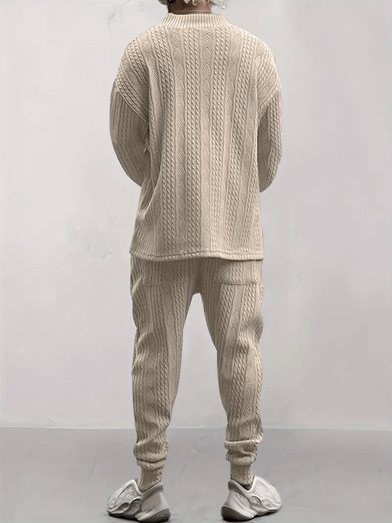 Cozy Men's Knit Lounge Wear Set