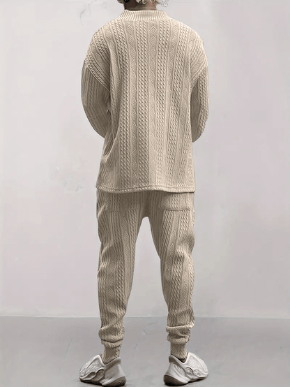 Cozy Men's Knit Lounge Wear Set