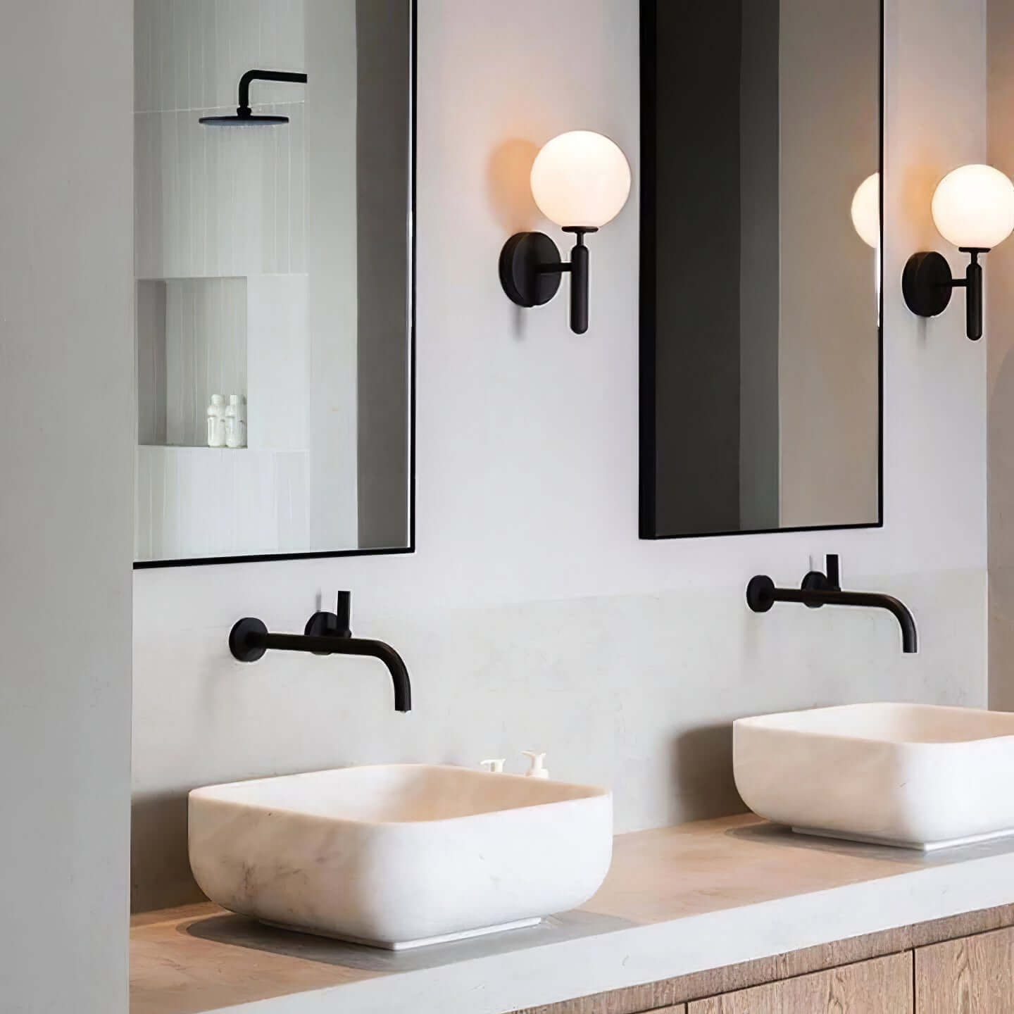 Stylish Glass Wall Light Fixture