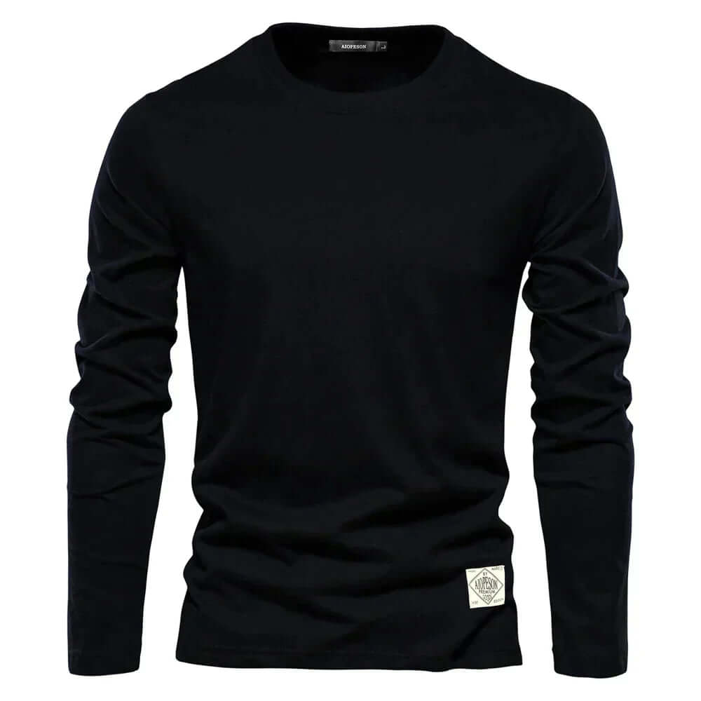 Relaxed Fit Men's Crew Neck Long Sleeve Tee