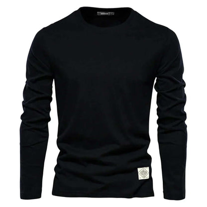 Relaxed Fit Men's Crew Neck Long Sleeve Tee