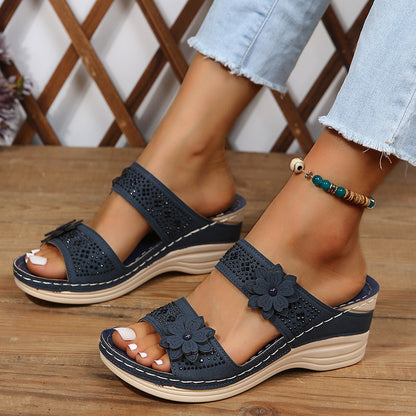 Delor | Comfortable Flower Sandals