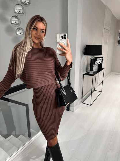 Ladies' Soft Sweater Dress Combo