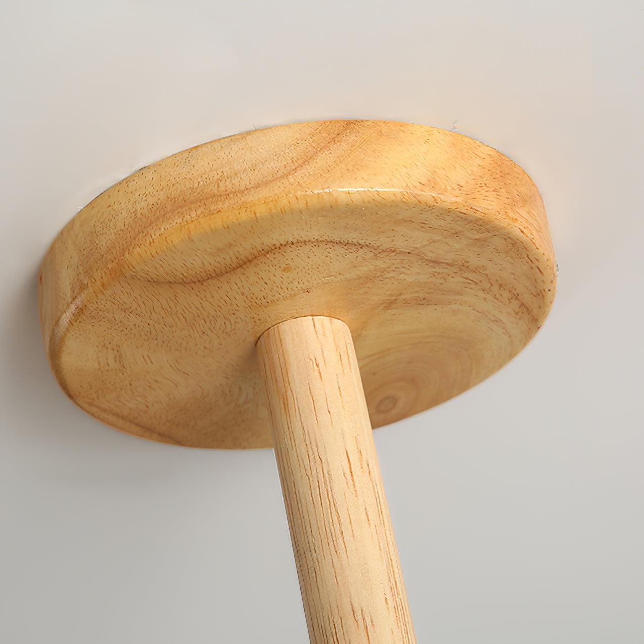 Luxury Wood and Glass Pendant Light