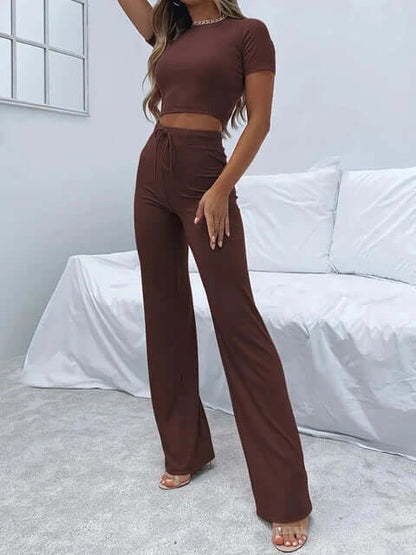 Loose Fit Wide Leg Women's Trousers